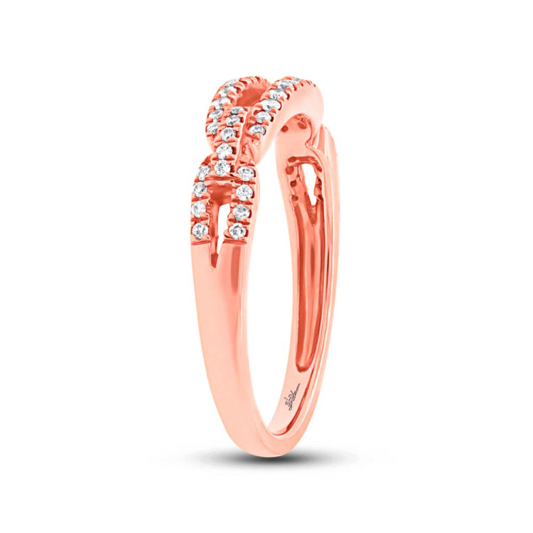 0.23ct 14k Rose Gold Diamond Lady's Ring