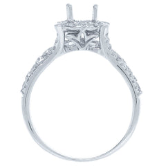 1.02ct 14k White Gold Diamond Semi-mount Ring