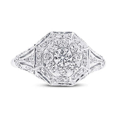 0.99ct 14k White Gold Diamond Lady's Ring