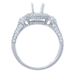 0.80ct 18k White Gold Diamond Semi-mount Ring