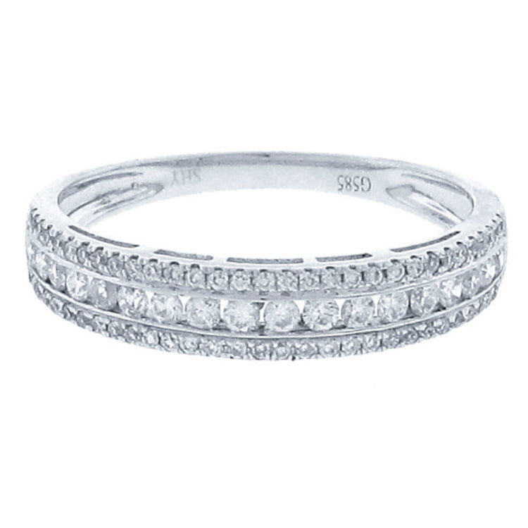 0.45ct 14k White Gold Diamond Lady's Band