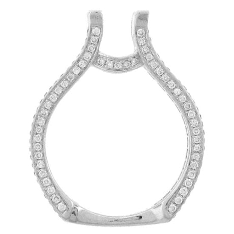 1.40ct 18k White Gold Diamond Semi-mount Ring Size 6