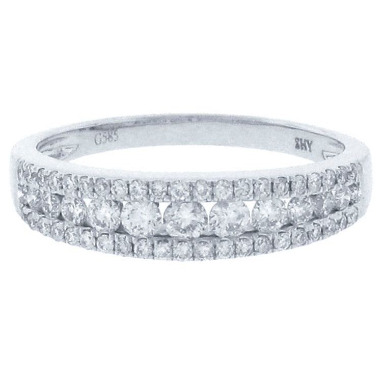 0.60ct 14k White Gold Diamond Lady's Band