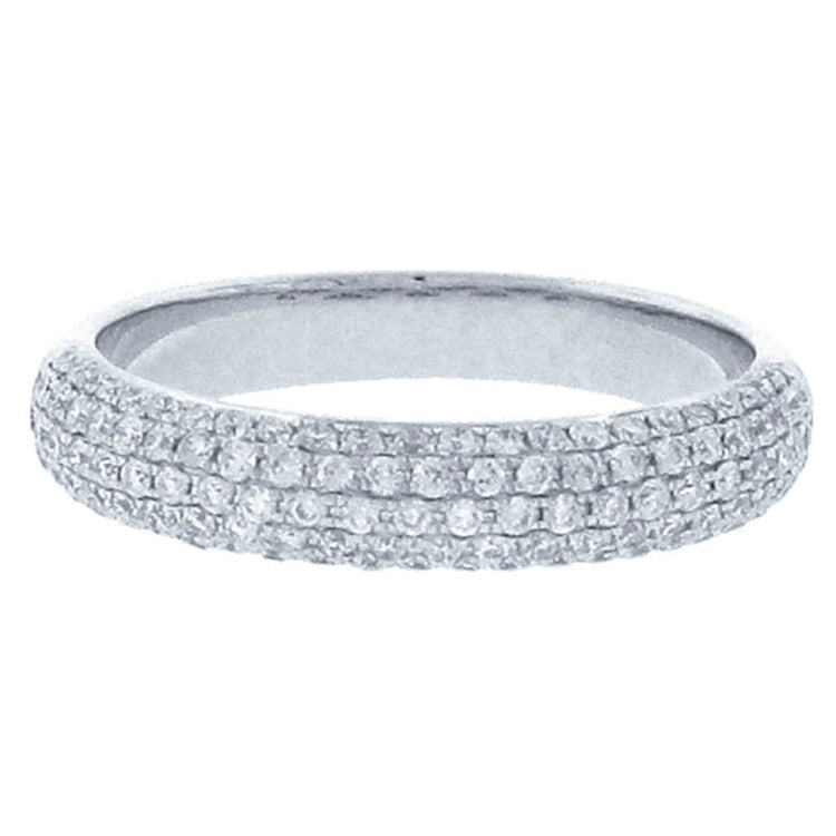 0.65ct 14k White Gold Diamond Lady's Pave Band