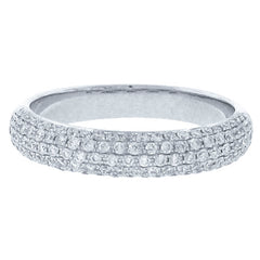 0.65ct 14k White Gold Diamond Lady's Pave Band