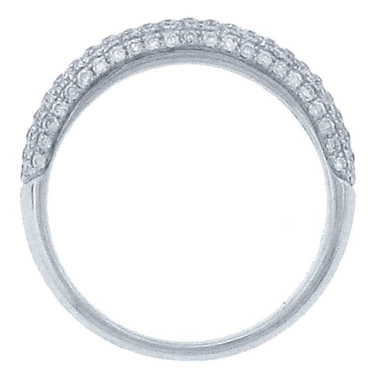 0.65ct 14k White Gold Diamond Lady's Pave Band