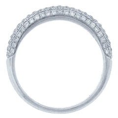 0.65ct 14k White Gold Diamond Lady's Pave Band