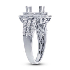1.10ct 18k White Gold Diamond Semi-mount Ring