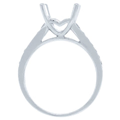 0.29ct 18k White Gold Diamond Semi-mount Ring