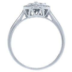 0.31ct 14k White Gold Diamond Heart Ring
