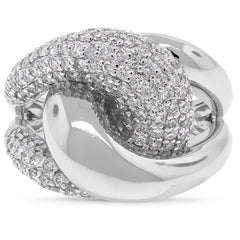 1.56ct 14k White Gold Diamond Link Ring