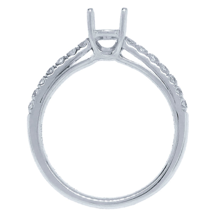 0.30ct 14k White Gold Diamond Semi-mount Ring