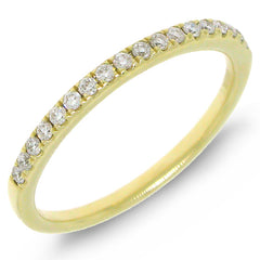 0.19ct 14k Yellow Gold Diamond Lady's Band