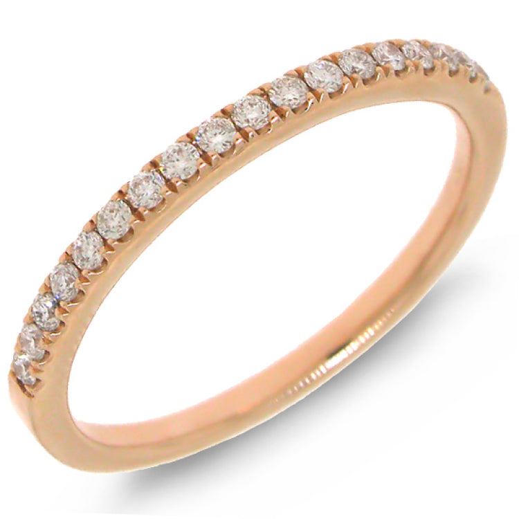 0.19ct 14k Rose Gold Diamond Lady's Band