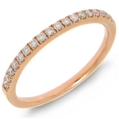0.19ct 14k Rose Gold Diamond Lady's Band