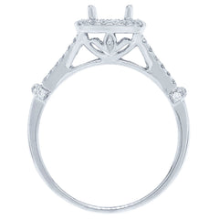 0.35ct 14k White Gold Diamond Semi-mount Ring