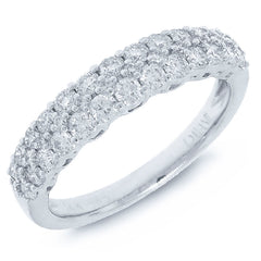 0.95ct 14k White Gold Diamond Lady's Band