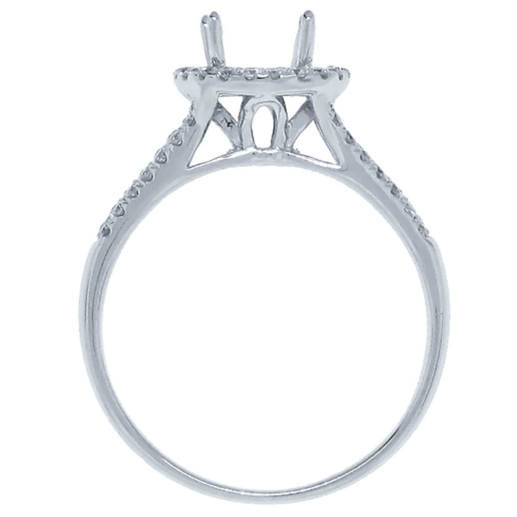 0.30ct 14k White Gold Diamond Semi-mount Ring