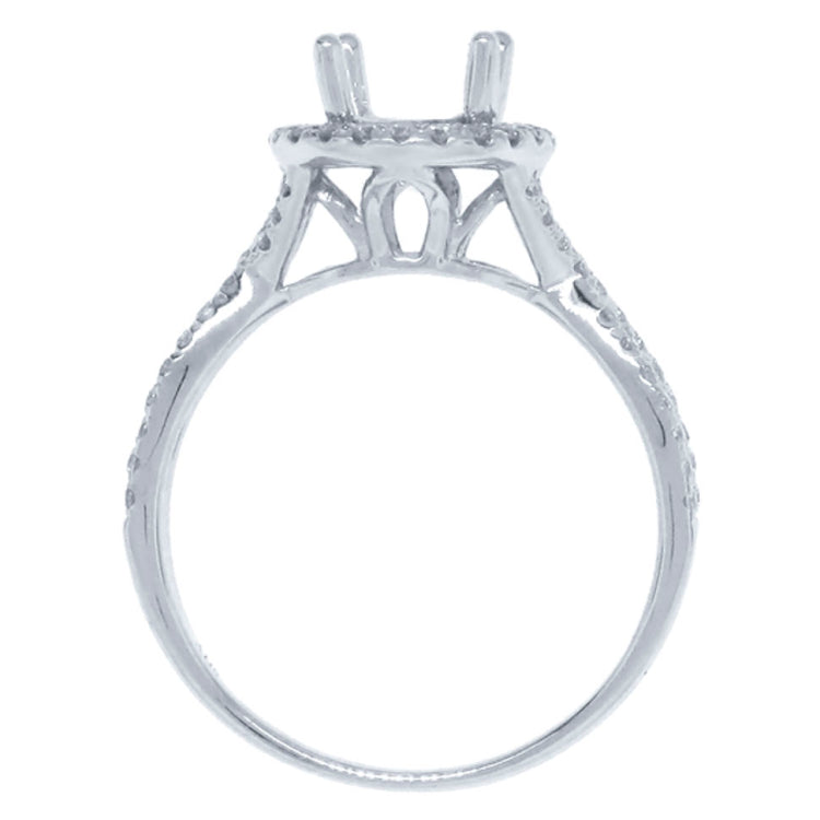 0.36ct 14k White Gold Diamond Semi-mount Ring