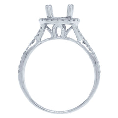 0.36ct 14k White Gold Diamond Semi-mount Ring