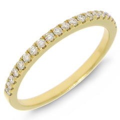 0.22ct 18k Yellow Gold Diamond Lady's Band