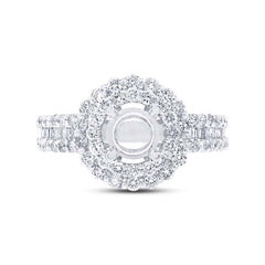 1.00ct 18k White Gold Diamond Semi-Mount Ring