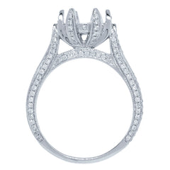 0.48ct 14k White Gold Diamond Semi-mount Ring
