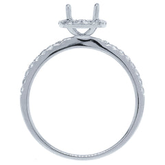 0.35ct 18k White Gold Diamond Semi-mount Ring
