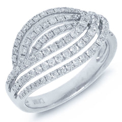 0.73ct 14k White Gold Diamond Lady's Ring