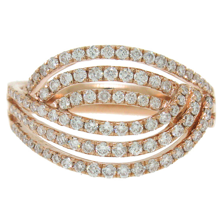 0.73ct 14k Rose Gold Diamond Lady's Ring
