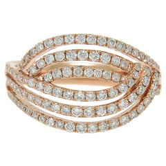 0.73ct 14k Rose Gold Diamond Lady's Ring