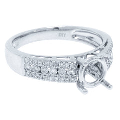 0.35ct 14k White Gold Diamond Semi-mount Ring