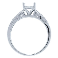 0.35ct 14k White Gold Diamond Semi-mount Ring