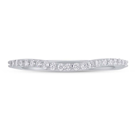 0.25ct 14k White Gold Diamond Lady's Shadow Band