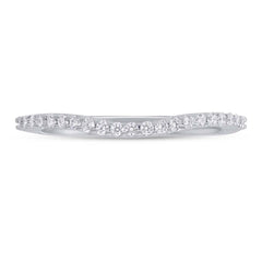 0.25ct 14k White Gold Diamond Lady's Shadow Band