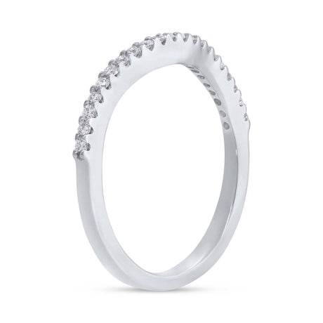 0.25ct 14k White Gold Diamond Lady's Shadow Band