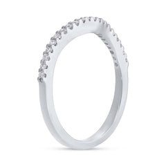 0.25ct 14k White Gold Diamond Lady's Shadow Band