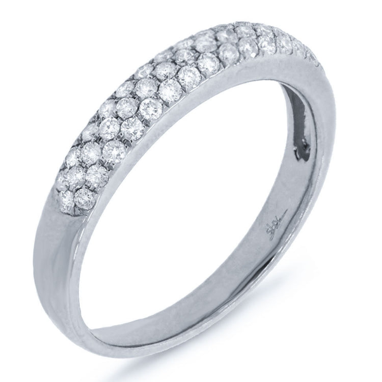 0.38ct 14k White Gold Diamond Lady's Pave Band