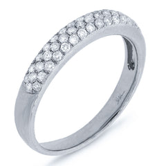 0.38ct 14k White Gold Diamond Lady's Pave Band