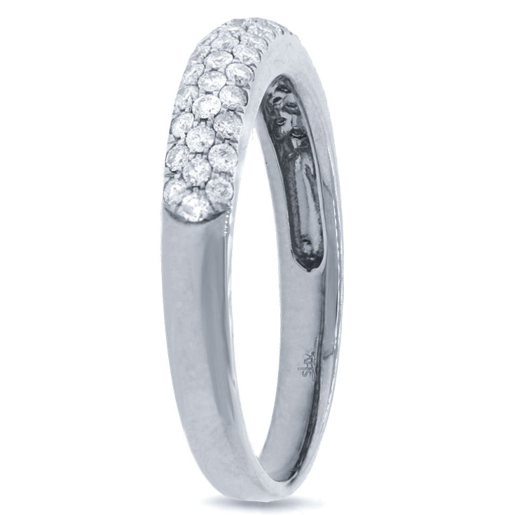 0.38ct 14k White Gold Diamond Lady's Pave Band