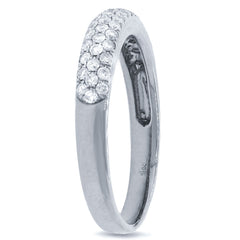 0.38ct 14k White Gold Diamond Lady's Pave Band