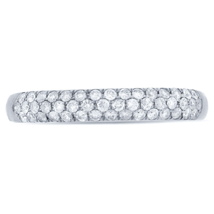 0.38ct 14k White Gold Diamond Lady's Pave Band