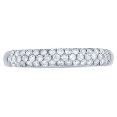 0.38ct 14k White Gold Diamond Lady's Pave Band