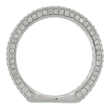 1.75ct 14k White Gold Diamond Lady's Band Size 6.25