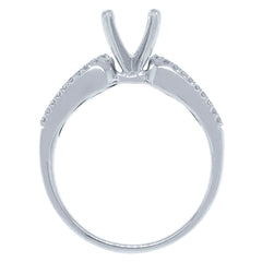 0.50ct 14k White Gold Diamond Semi-mount Ring