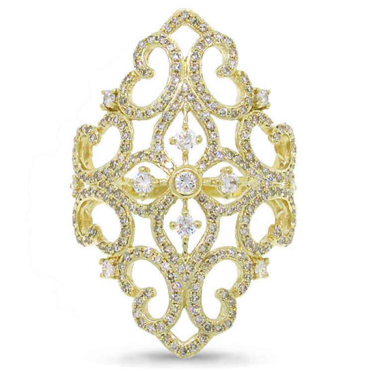 0.95ct 14k Yellow Gold Diamond Lady's Ring