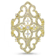 0.95ct 14k Yellow Gold Diamond Lady's Ring