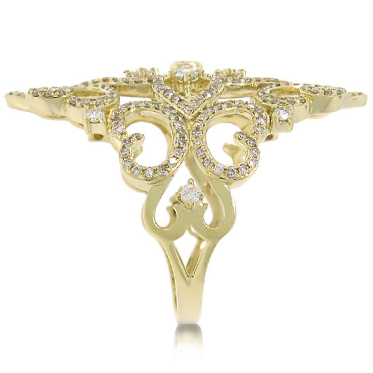 0.95ct 14k Yellow Gold Diamond Lady's Ring