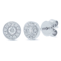 0.15ct 14k White Gold Diamond Stud Earring