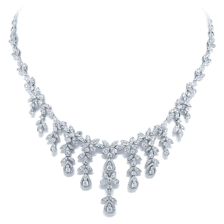 5.99ct 14k White Gold Diamond Necklace